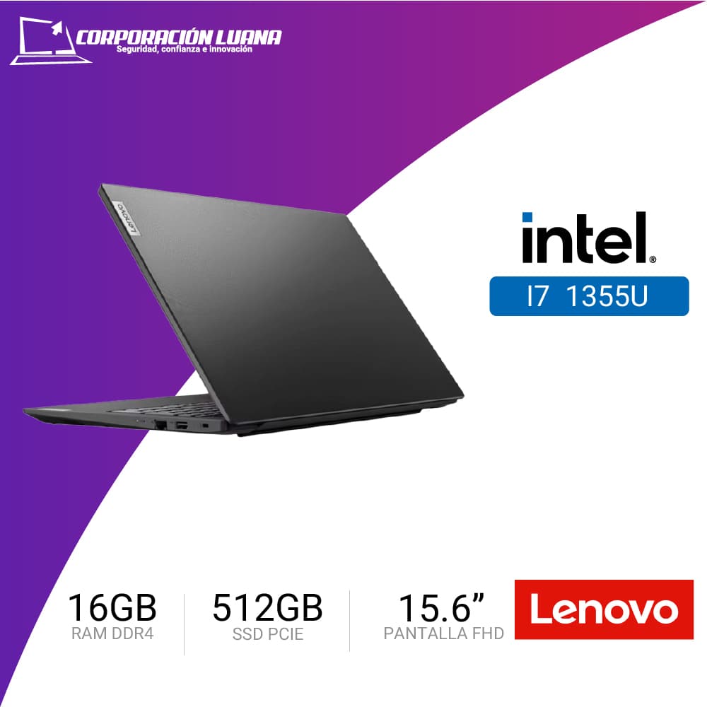 Imagen de LAPTOP LENOVO V15 G4 INTEL I7 1355U ( V15 G4 IRU I7 ) RAM 16GB | SSD 512GB | 15.6" FHD | GRAFICA INTEGRADA | FREE OS