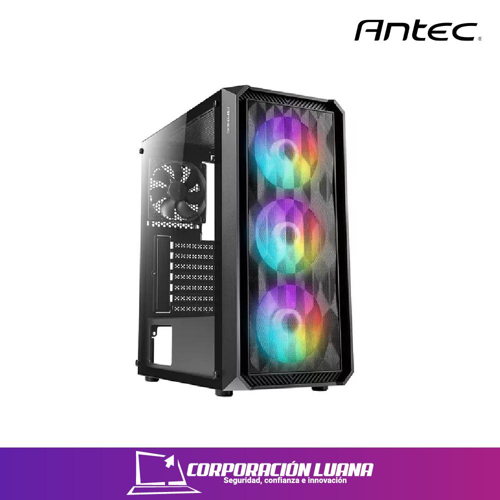 CASE ANTEC NX292 ( 0-761345-81006-7 ) S/FUENTE | X3 FAN RGB | X1 FAN NEGRO | NEGRO