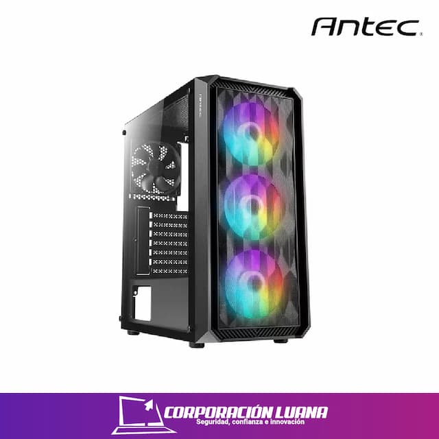 CASE ANTEC NX292 ( 0-761345-81006-7 ) S/FUENTE | X3 FAN RGB | X1 FAN NEGRO | NEGRO