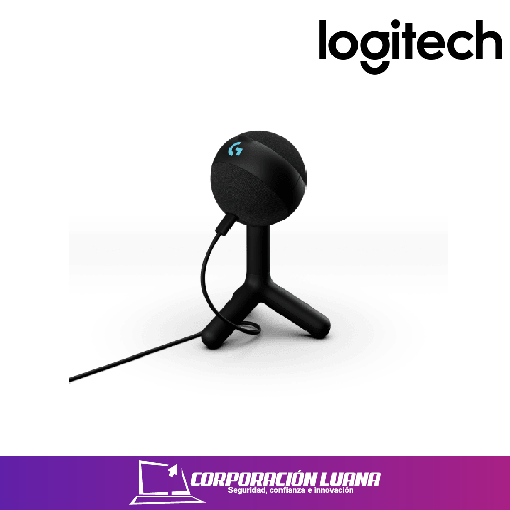 Foto del producto MICROFONO LOGITECH YETI ORB CARDIOID USB P/STREAMING RGB LIGHTSYNC BLACK ( 988-000550 )