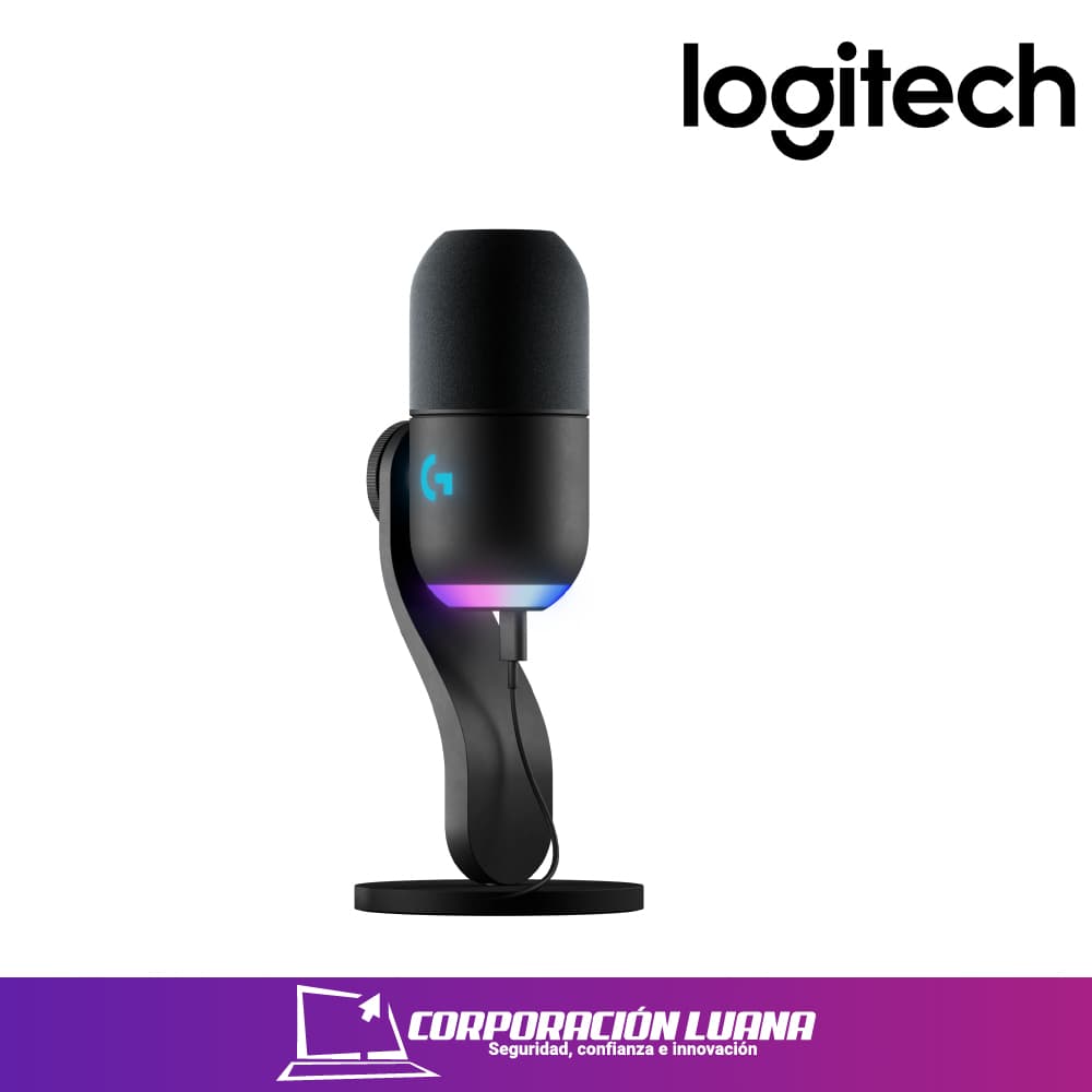 Imagen de MICROFONO LOGITECH YETI GX SUPERCARDIOID USB P/STREAMING RGB LIGHTSYNC BLACK ( 988-000568 )