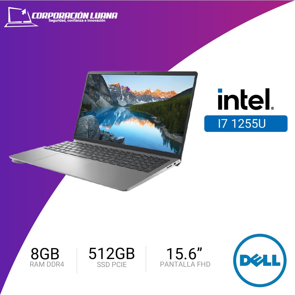 Imagen de LAPTOP DELL INSPIRON 3520 156 INTEL CORE I7 1255U ( NT066DEL27 ) RAM 8GB | SSD 512GB | 15.6" FHD | WINDOWS 11 HOME