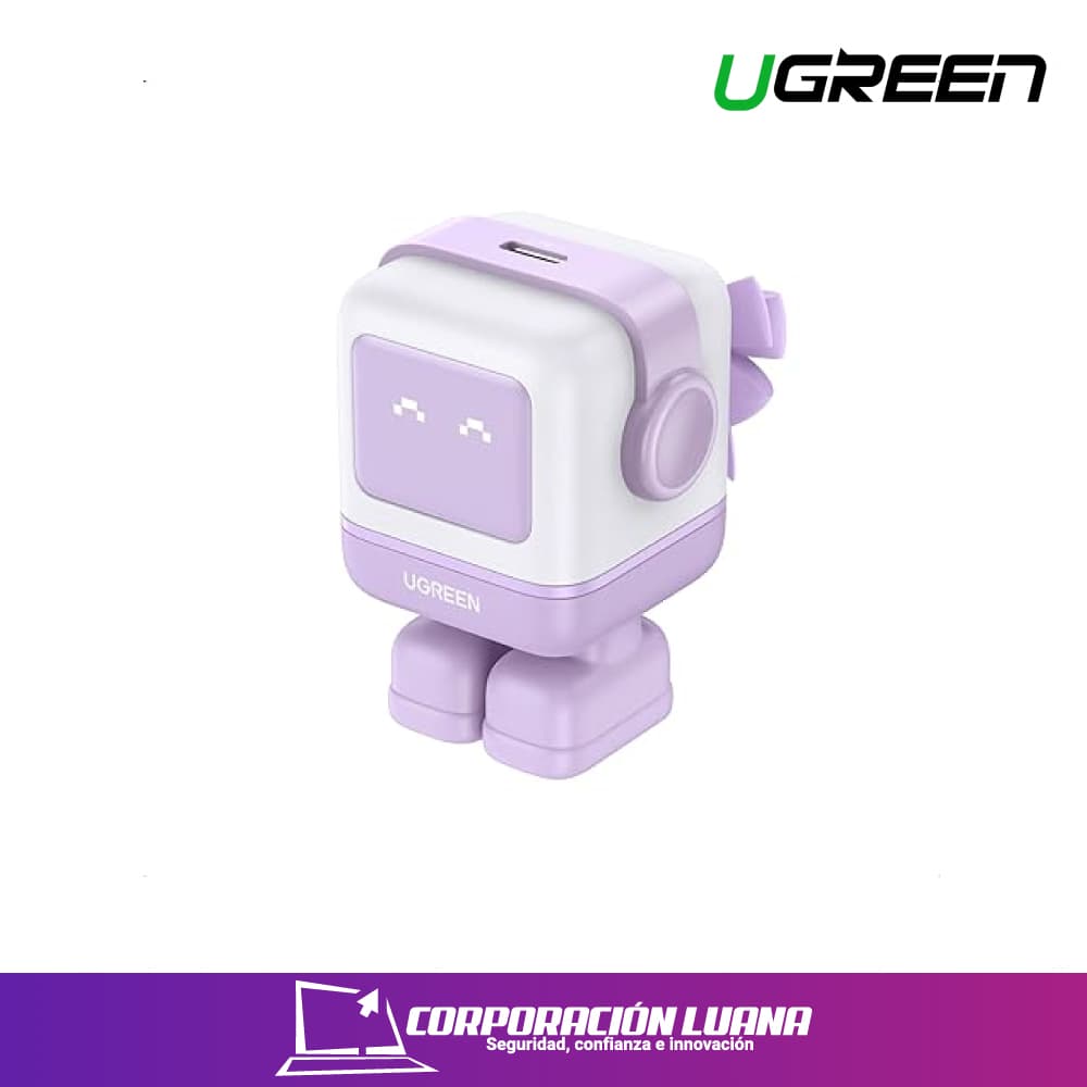 Foto del producto NEXODE 30W USB-C PD GAN FAST CHARGER US PURPLE UGREEN ( 25036 )