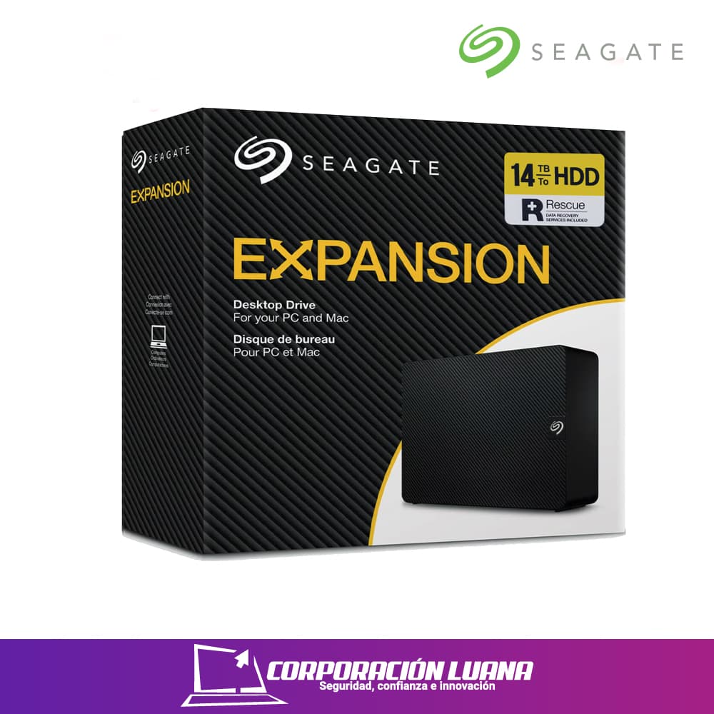 Foto del producto DISCO DURO EXTERNO SEAGATE EXPANSION 14TB ( STKP14000400 )