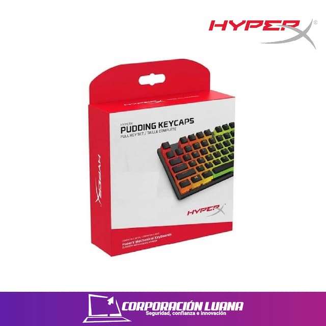 TECLAS PUDDING KEYCAPS HYPERX ( 4P5P4A2#AC4 ) PARA TECLADOS MECANICOS