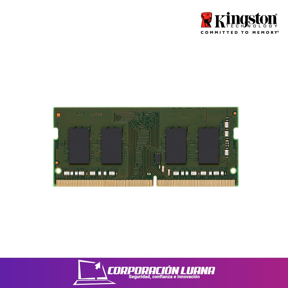 Imagen de MEMORIA SODIM  KINGSTON VALUERAM KVR32S22D8/32 32 GB 3200MHZ DDR4 NO ECC CL22 SODIMM 2RX8 1.2V - KVR32S22D8/32