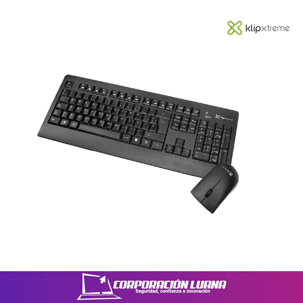 Foto del producto COMBO INALAMBRICO KLIP XTREME INSPIRE ( KCK-265S ) TECLADO+MOUSE | NEGRO | USB