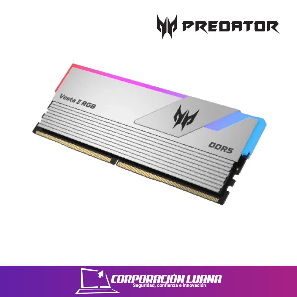 Foto del producto MEMORIA RAM PREDATOR VESTA II 32GB 6000 MHZ ( BL.9BWWR.379 ) DDR5 | PLATA