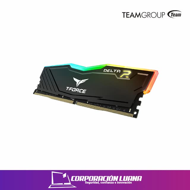 MEMORIA RAM TEAMGROUP T-FORCE DELTA 16GB 3000 MHZ ( TF3D416G3000HC16C01 ) DDR4 | LED RGB