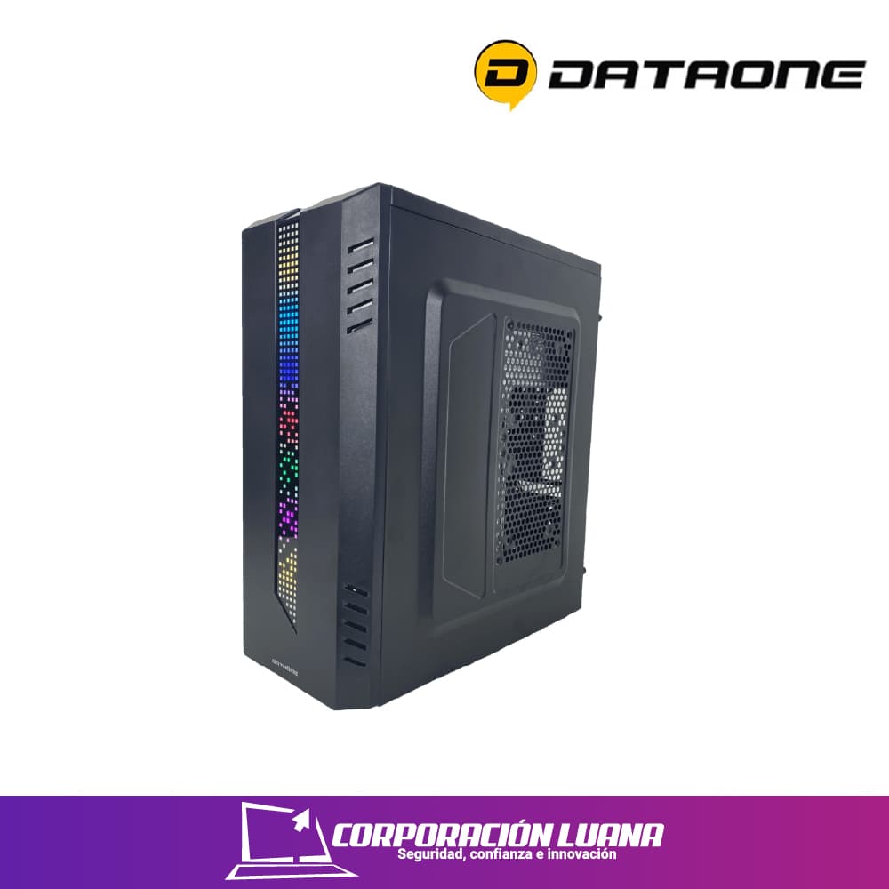 Imagen de CASE DATAONE APOLO ( APOLO431 ) C/FUENTE 600W NEGRO | LED RGB