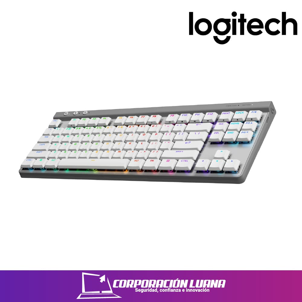 Foto del producto TECLADO INALAMBRICO LOGITECH G515 LIGHTSPEED TKL ( 920-012535 ) BLANCO | SWITCH TACTIL | LED RGB