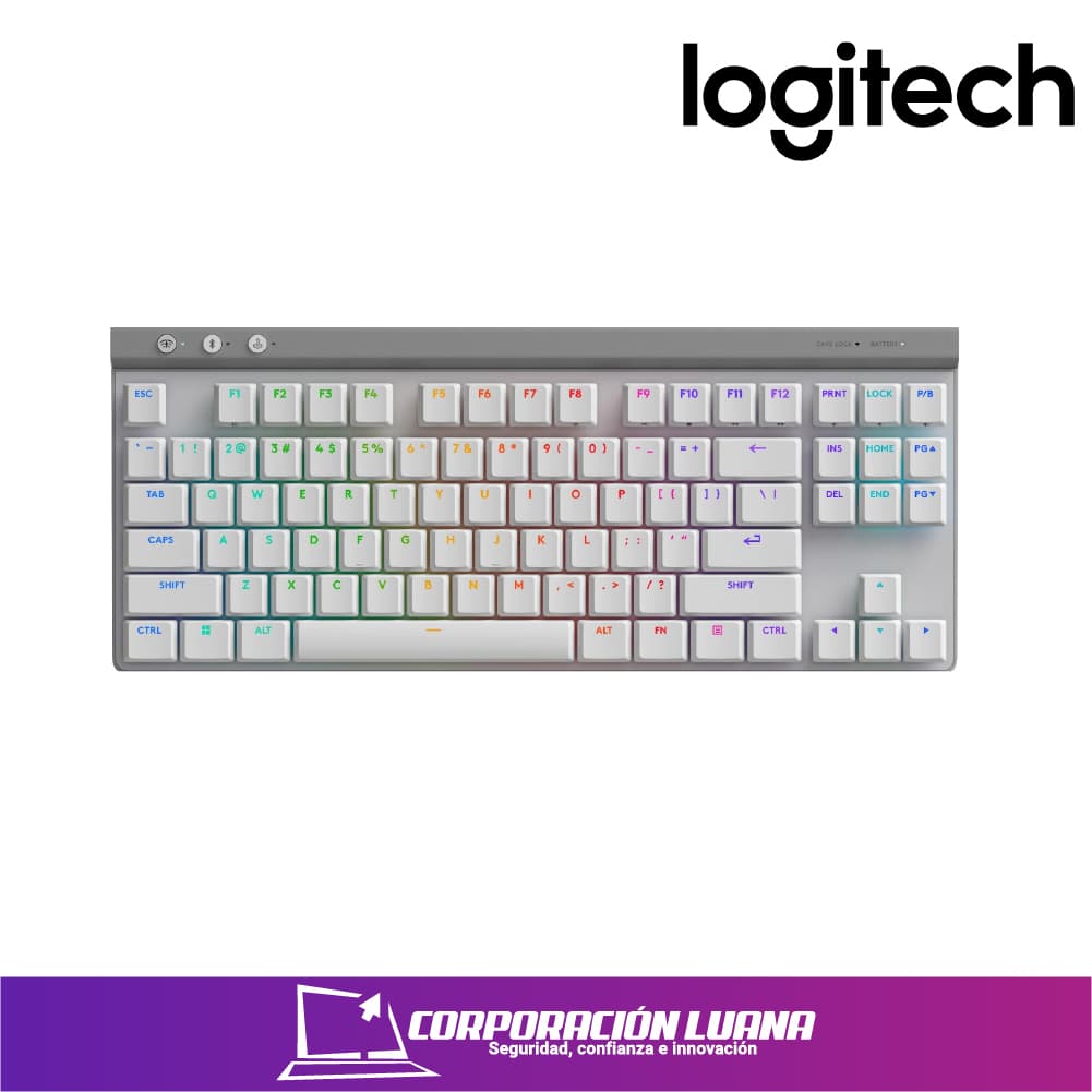 TECLADO INALAMBRICO LOGITECH G515 LIGHTSPEED TKL ( 920-012535 ) BLANCO | SWITCH TACTIL | LED RGB