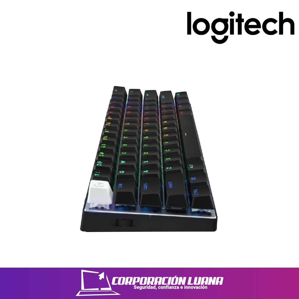 Imagen de TECLADO MECANICO LOGITECH PRO X 60 ( 920-011902 ) NEGRO | SWITCH TACTIL | LED RGB