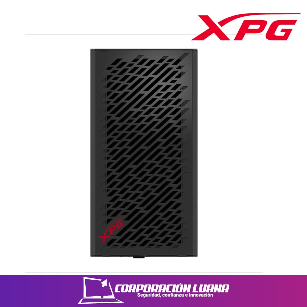 Imagen de CASE SIN FUENTE XPG VALOR STORM VIDRIO TEMPLADO+ 4 FAN NEGRO