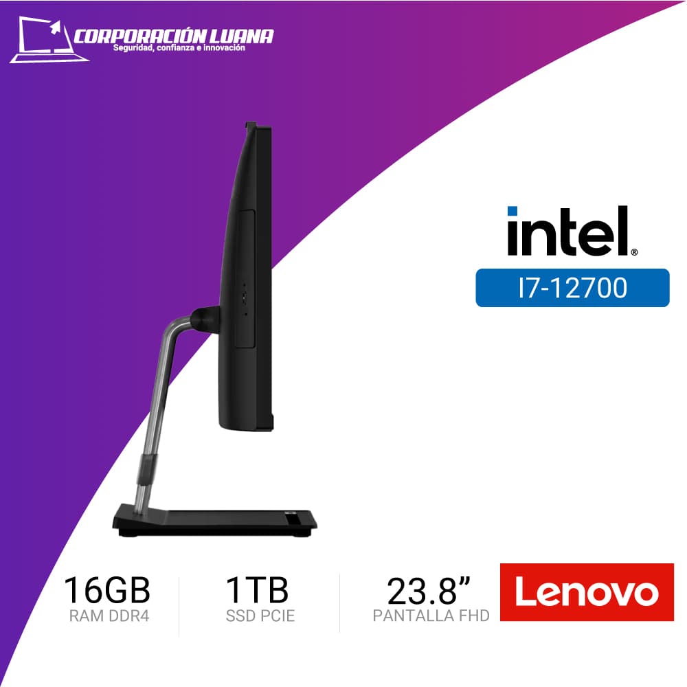 Imagen de ALL-IN-ONE LENOVO THINKCENTRE NEO 30A 23.8" IPS FHD  GENERACION 3  CORE I7-12700 2.10 GHZ / 1TB SSD  16GB DDR4-3200 WINDOWS 11 PRO