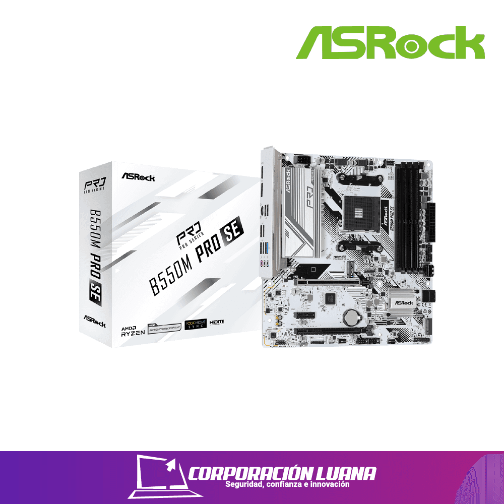 MOTHERBOARD ASROCK B550M PRO SE DDR4  AM4 ( B550M PRO SE)