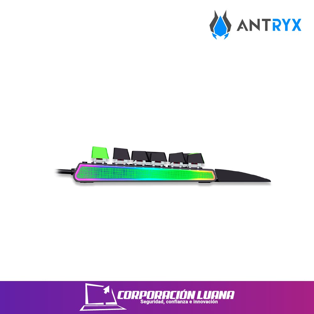 Imagen de TECLADO MECANICO ANTRYX MK ZIGRA NEGRO & GRIS ( AMK-900KRE-SP )  SWITCH RED | RGB
