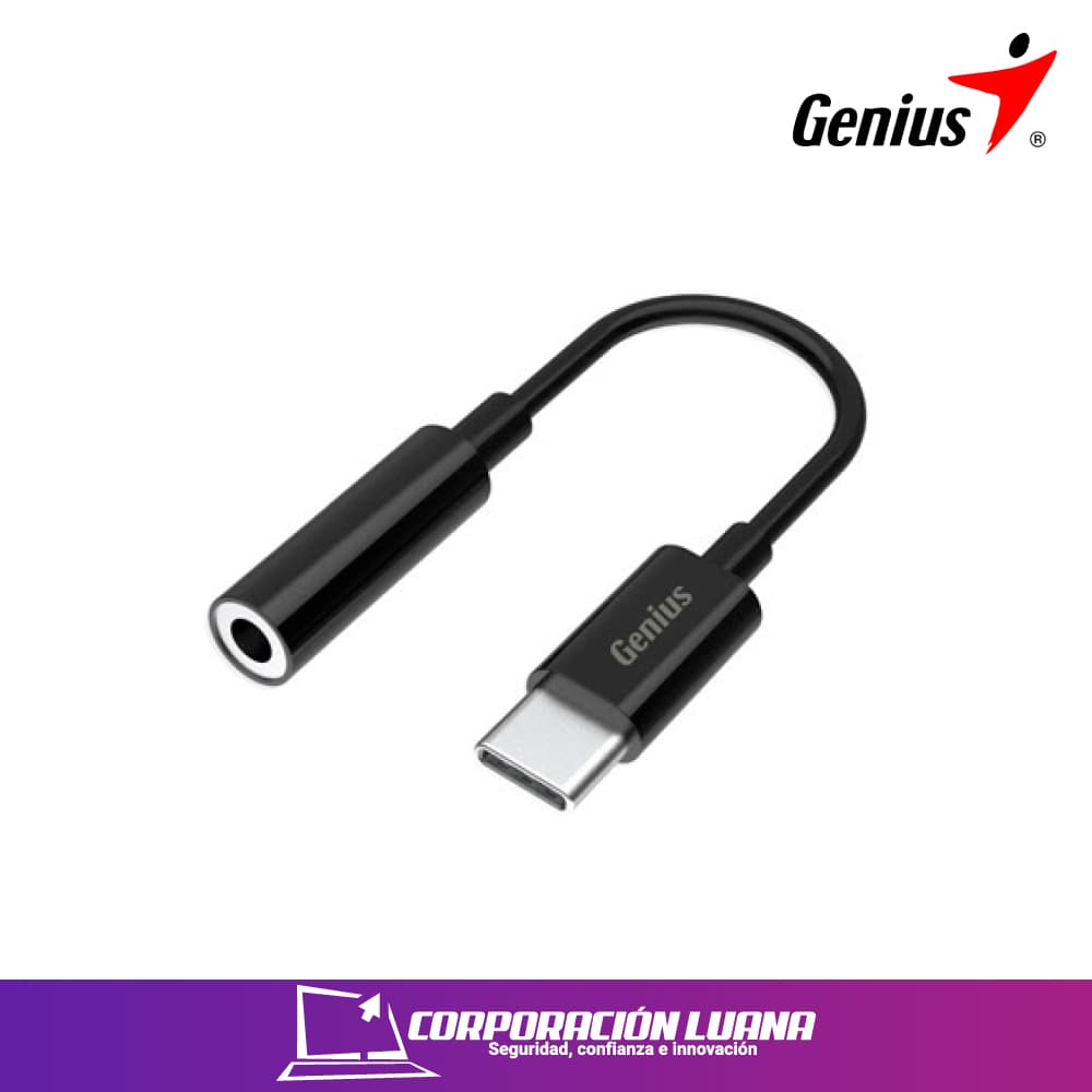Imagen de ADAPTADOR GENIUS ACC-C100 USB-C A 3.5MM BLACK (32590012400)