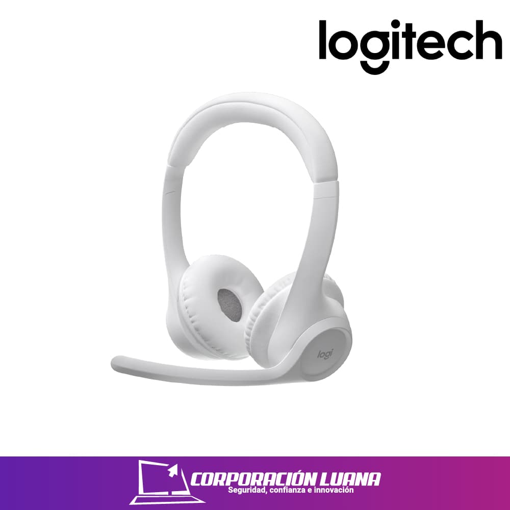 Imagen de AUDIFONOS LOGITECH ZONE 300 ( 981-001416 ) BLANCO | BLUETOOTH | 20 HORAS