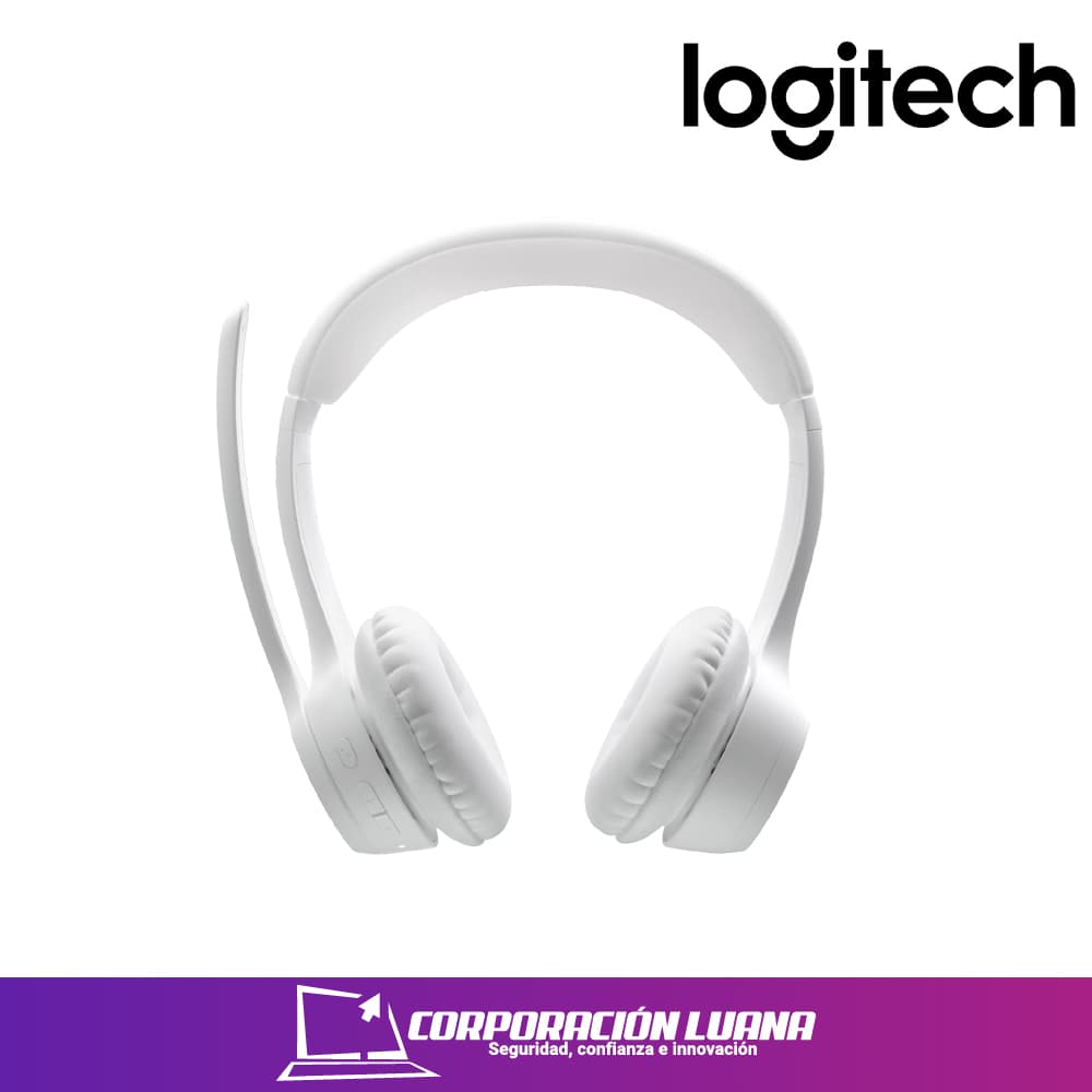 Imagen de AUDIFONOS LOGITECH ZONE 300 ( 981-001416 ) BLANCO | BLUETOOTH | 20 HORAS