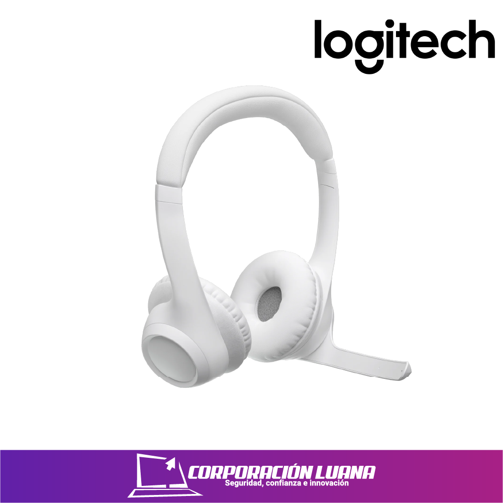 Imagen de AUDIFONOS LOGITECH ZONE 300 ( 981-001416 ) BLANCO | BLUETOOTH | 20 HORAS