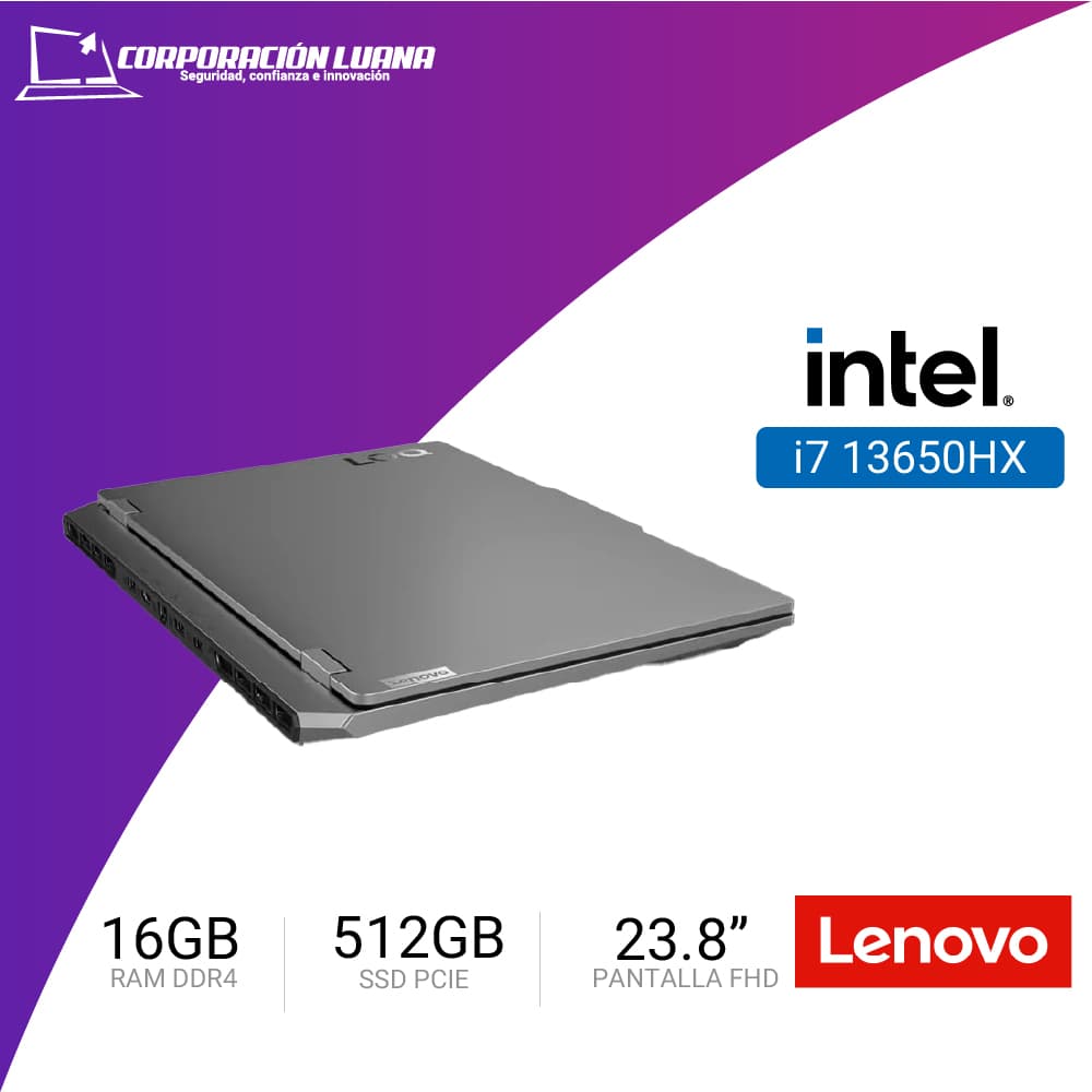 Imagen de LAPTOP LENOVO LOQ INTEL CORE I7 13650HX ( 15IRX9 ) RAM 16GB DDR5 | SSD 512GB | RTX 4050 6GB DDR6 | FHD 15.6"