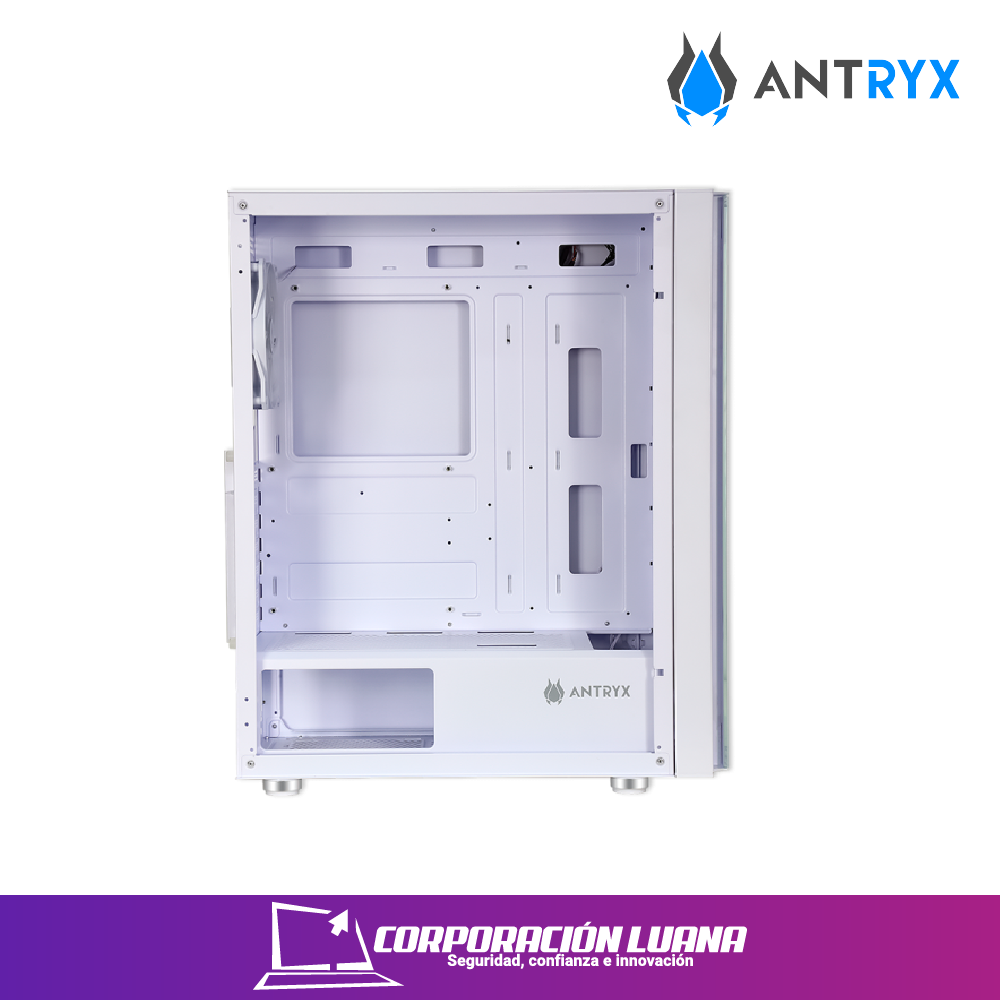 Imagen de CASE ANTRYX RX-260 ( AC-RX260WFR ) S/ FUENTE | BLANCO | X4 FAN | LED FRGB