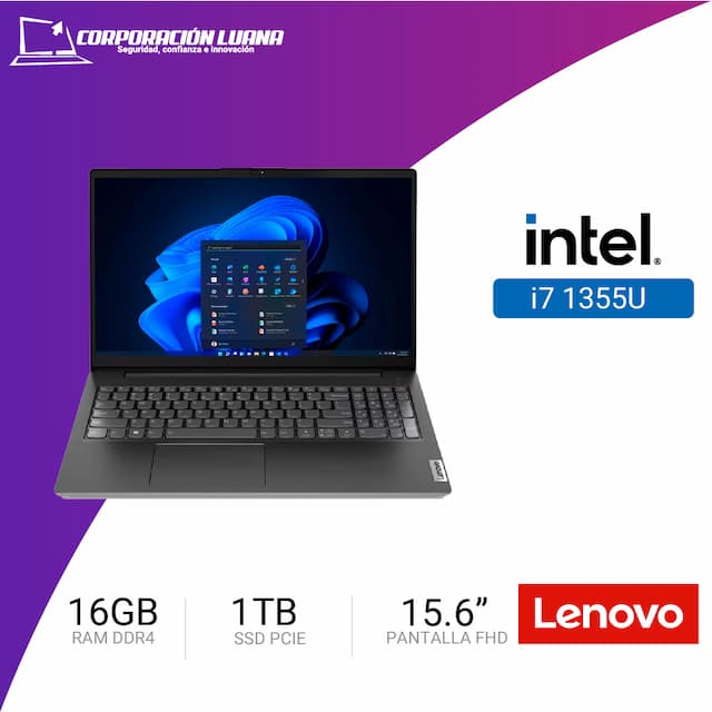 LAPTOP LENOVO V15 G4 INTEL I7 1355U ( V15 G4 IRU I7 ) RAM 16GB | SSD 1TB | 15.6" FHD | GRAFICA INTEGRADA | FREE OS ( 83A100ESLM )