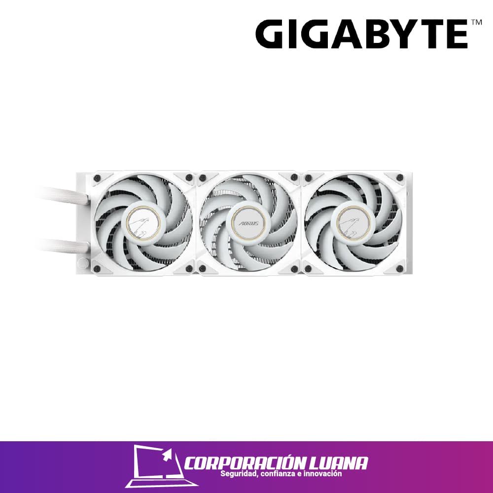 Imagen de REFRIGERACION LIQUIDA AORUS WATERFOCE X II 360 ICE ( GP-AORUSWATERFORCEXII360I ) BLANCA | AMD | INTEL