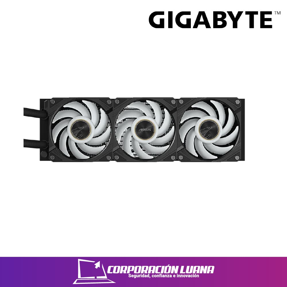 Imagen de REFRIGERACION LIQUIDA AORUS WATERFOCE X II 360 ICE ( GP-AORUSWATERFORCEXII360 ) NEGRO | AMD | INTEL