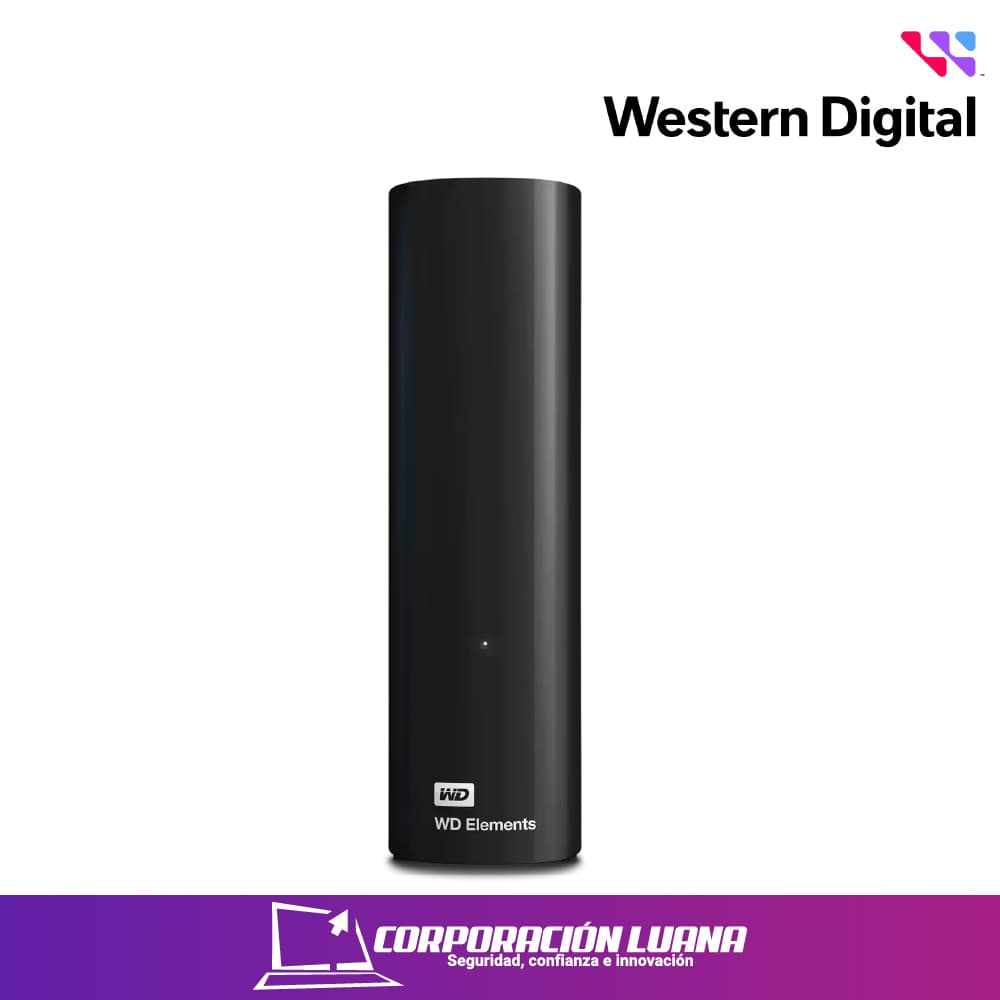 Imagen de DISCO DURO EXTERNO WESTERN DIGITAL 18TB ELEMENTS DESKTOP ( WDBWLG00180HBK-NENS ) NEGRO | 3.5 | USB 3.0