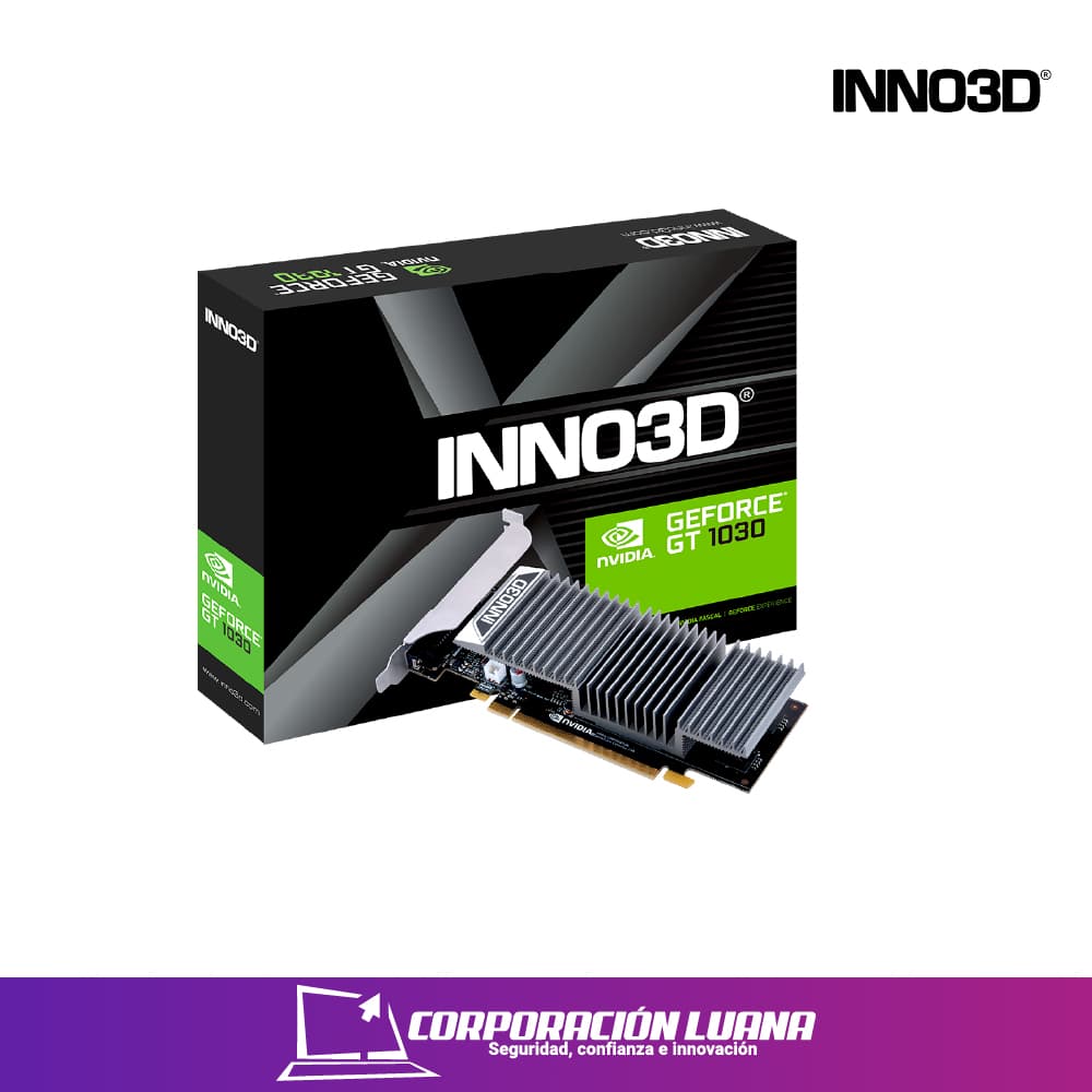 Foto del producto TARJETA DE VIDEO INNO3D GT 1030 ( N1030-1DDV-ESBL ) 2GB | GDDR5