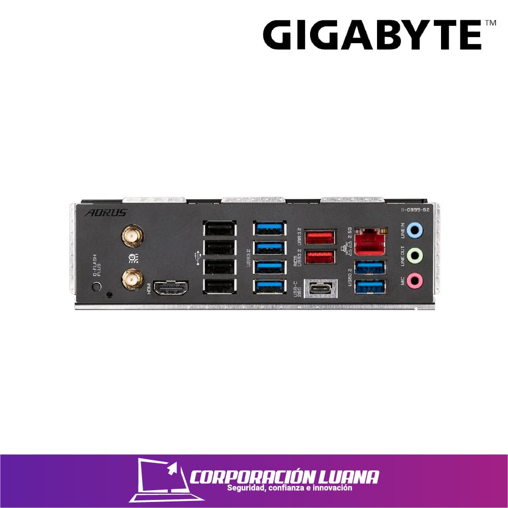Imagen de MOTHERBOARD GIGABYTE X670 AORUS ELITE AX, CHIPSET AMD X670, SOCKET AMD AM5, ATX SOPORTA PROCESADORES AMD RYZEN 7000/9000 SERIES (RJ-45), WLAN AMD WI-F