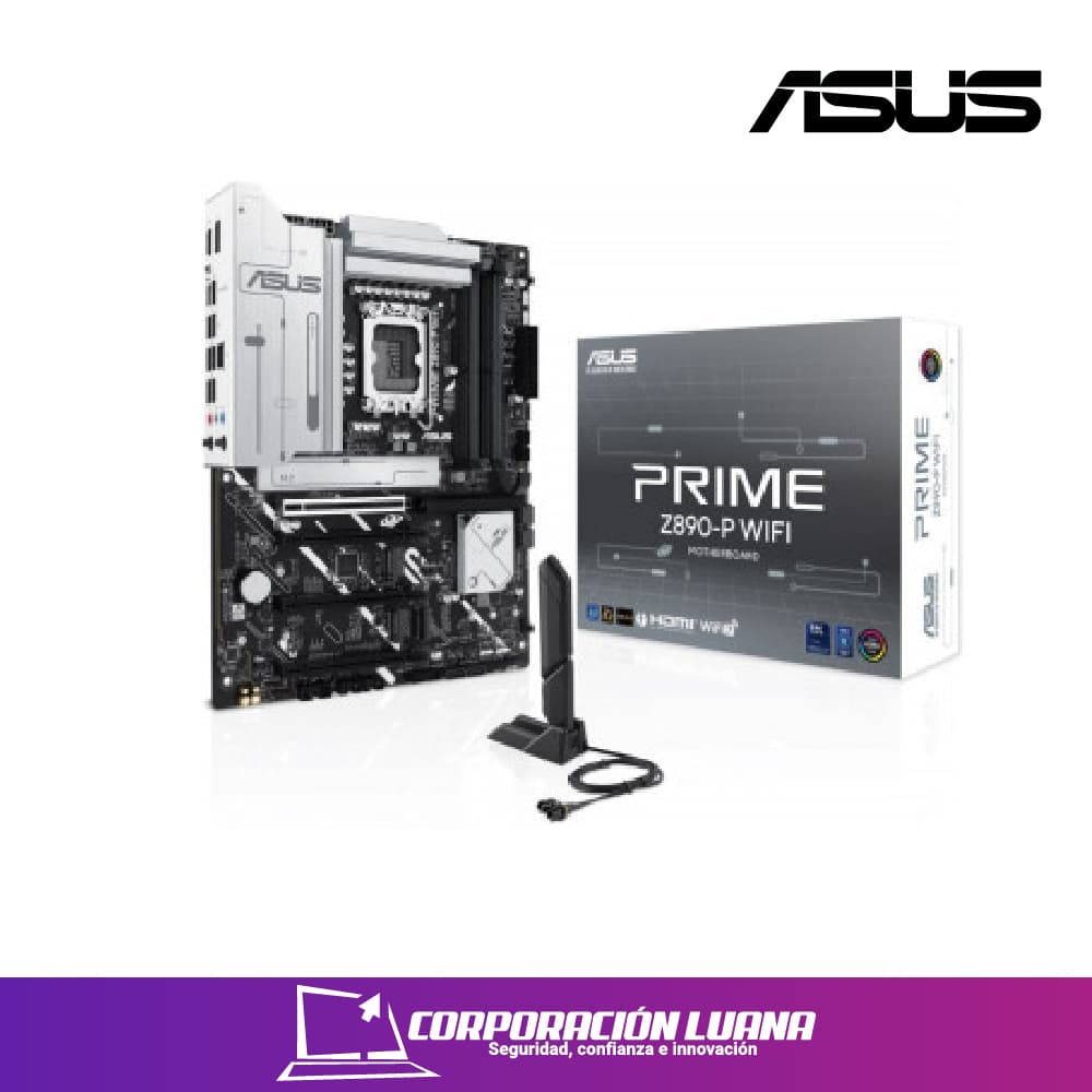 Foto del producto MOTHERBOARD ASUS PRIME Z890-P WIFI ( 90MB1I70-M0EAY0 ) DDR5 | WIFI 7 - BT 5.4 | PCIE 5.0 | LGA1851