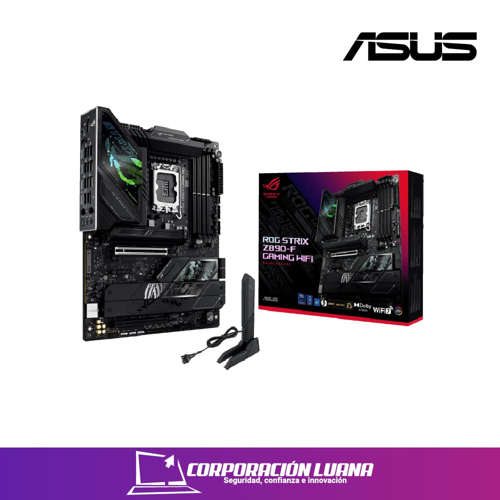 Foto del producto MOTHERBOARD ASUS ROG STRIX Z890-F GAMING WIFI ( 90MB1I40-M0EAY0 ) DDR5 | WIFI 7 - BT 5.4 | PCIE 5.0 | LGA1851