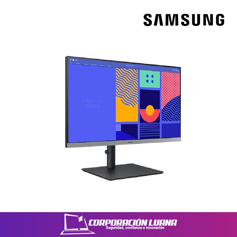Imagen de MONITOR SAMSUNG ESSENTIAL 24" S3 ( LS24C432GANXZA ) IPS | FHD - 100HZ | PIVOT | HDML
