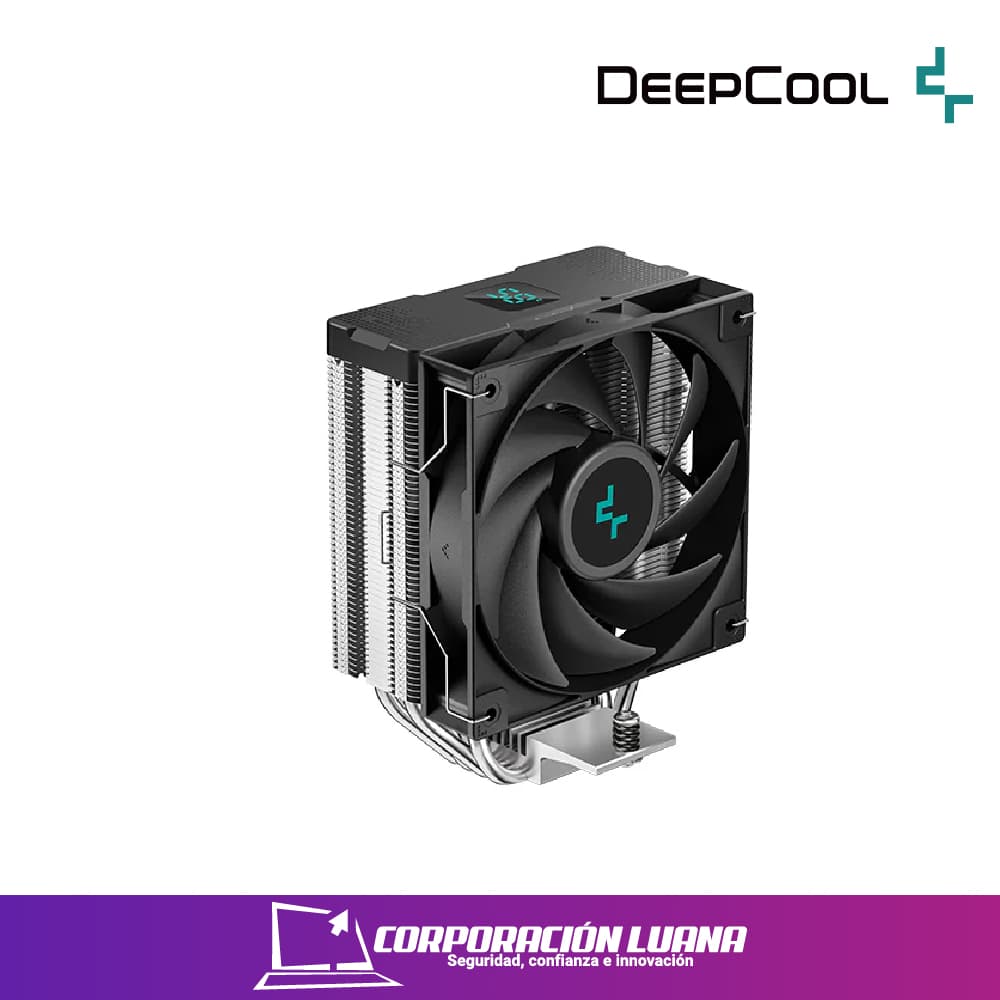 Imagen de COOLER PARA PROCESADOR DEEPCOOL AG400 DIGITAL BLACK REFRIGERACION AIRE AMD/INTEL (PN:R-AG400-BKNDMN-G-1)
