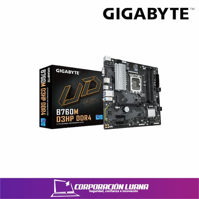 MOTHERBOARD GIGABYTE B760M D3HP DDR4, CHIPSET INTEL B760, LGA1700, MATX (MBGBB760MD3HPD4)
