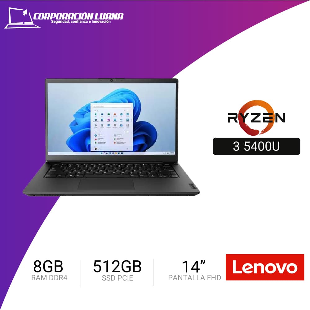 Imagen de LAPTOP LENOVO K14 G1 RYZEN 3 5400U ( 21CU-S0PT00 ) RAM 8GB | SSD 512GB M.2 | 14" FHD | FREE OS | 3Y ONSITE