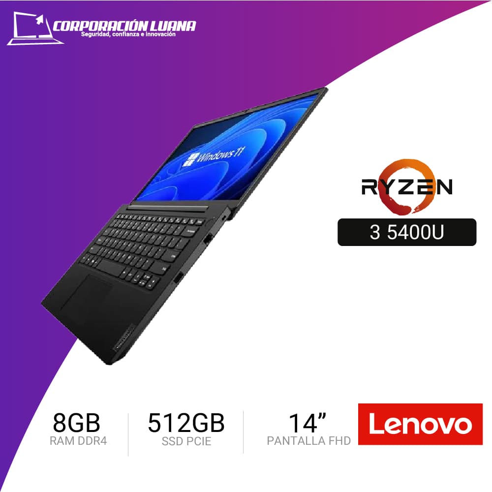 Imagen de LAPTOP LENOVO K14 G1 RYZEN 3 5400U ( 21CU-S0PT00 ) RAM 8GB | SSD 512GB M.2 | 14" FHD | FREE OS | 3Y ONSITE