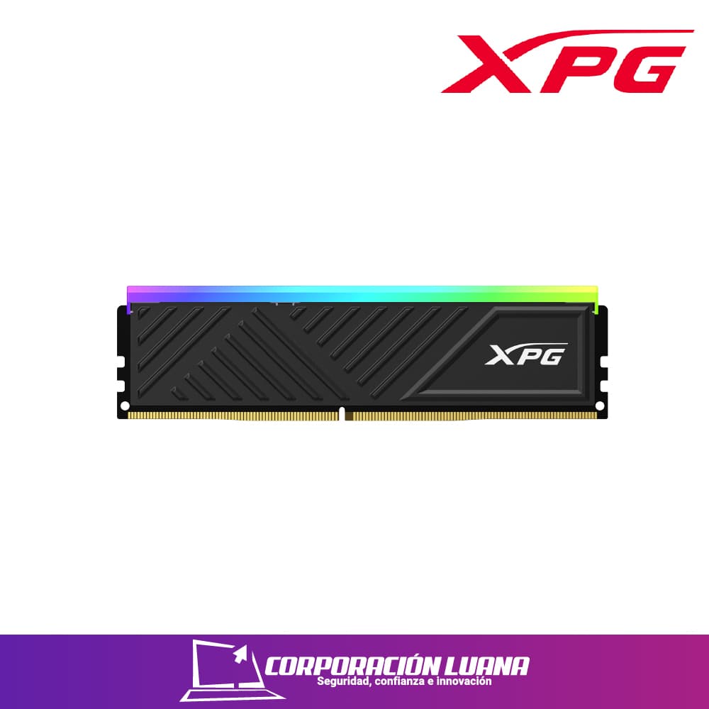 Foto del producto MEMORIA RAM XPG SPECTRIX D35G 16GB 3200MHZ ( AX4U320016G16A-SBKD35G ) DDR4 | BLACK | LED RGB