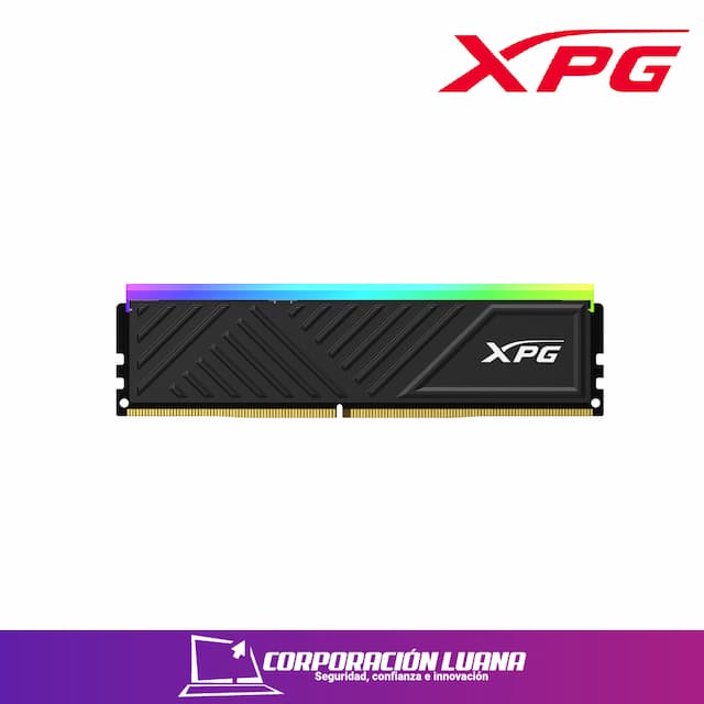 MEMORIA RAM XPG SPECTRIX D35G 16GB 3200MHZ ( AX4U320016G16A-SBKD35G ) DDR4 | BLACK | LED RGB