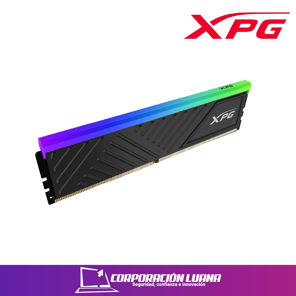 Imagen de MEMORIA RAM XPG SPECTRIX D35G 16GB 3200MHZ ( AX4U320016G16A-SBKD35G ) DDR4 | BLACK | LED RGB