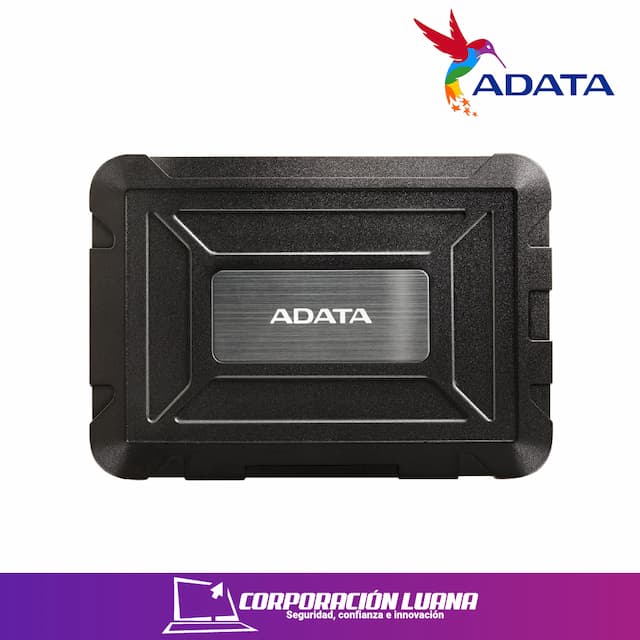 CASE PARA DISCO 2.5 ADATA ED600 ( AED600-U31-CBK ) USB 3.2 BLACK