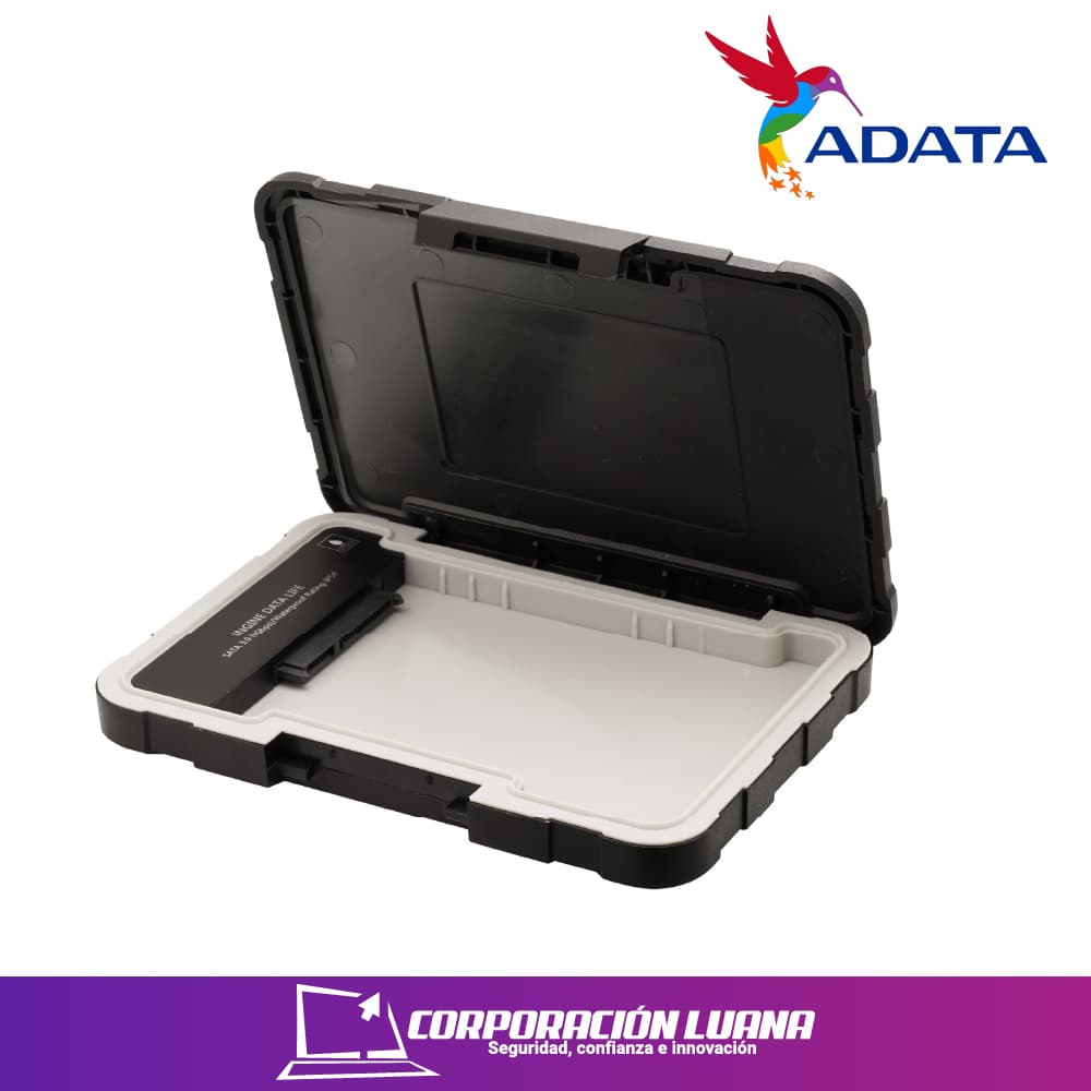 Imagen de CASE PARA DISCO 2.5 ADATA ED600 ( AED600-U31-CBK ) USB 3.2 BLACK