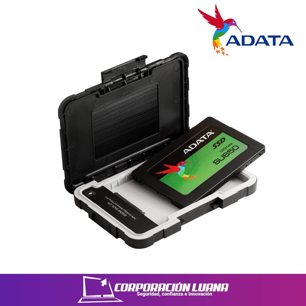 Imagen de CASE PARA DISCO 2.5 ADATA ED600 ( AED600-U31-CBK ) USB 3.2 BLACK