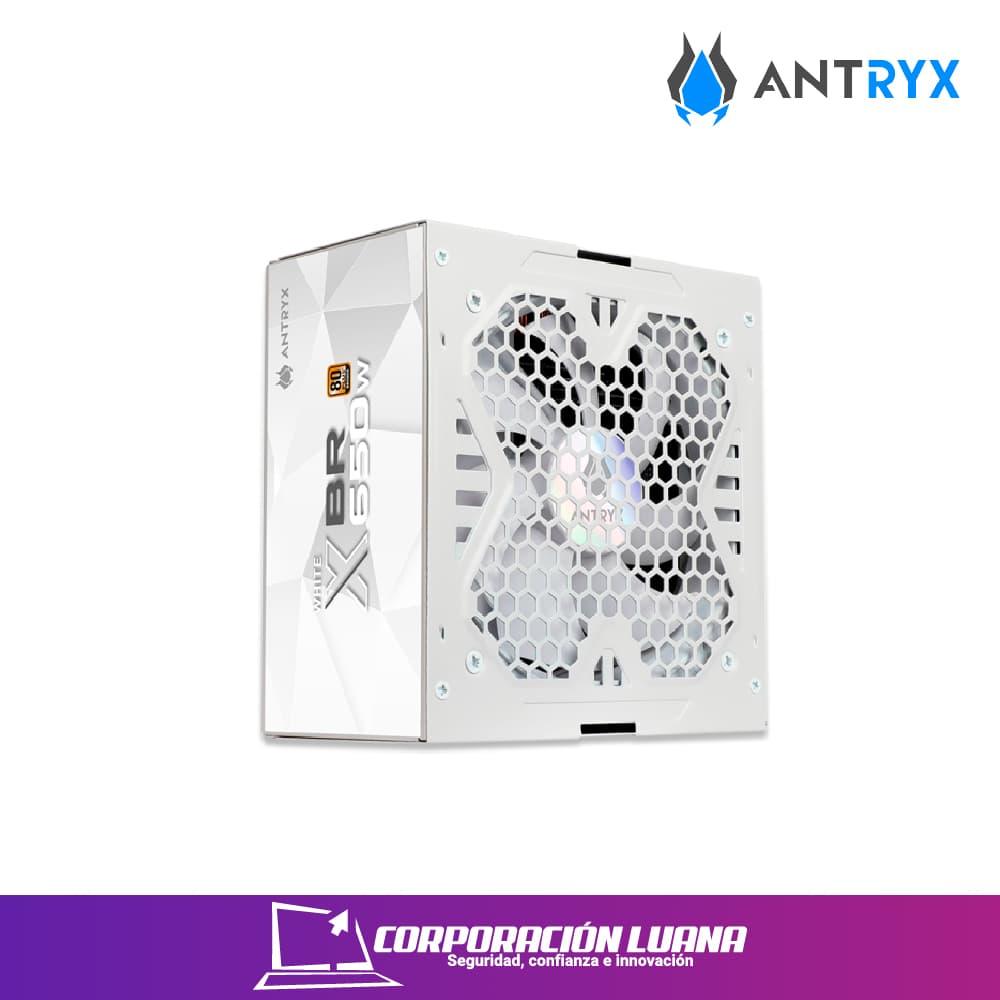 Imagen de FUENTE DE PODER ANTRYX XBR 650W ( XBR-650W ) BRONZE | COLOR BLANCO