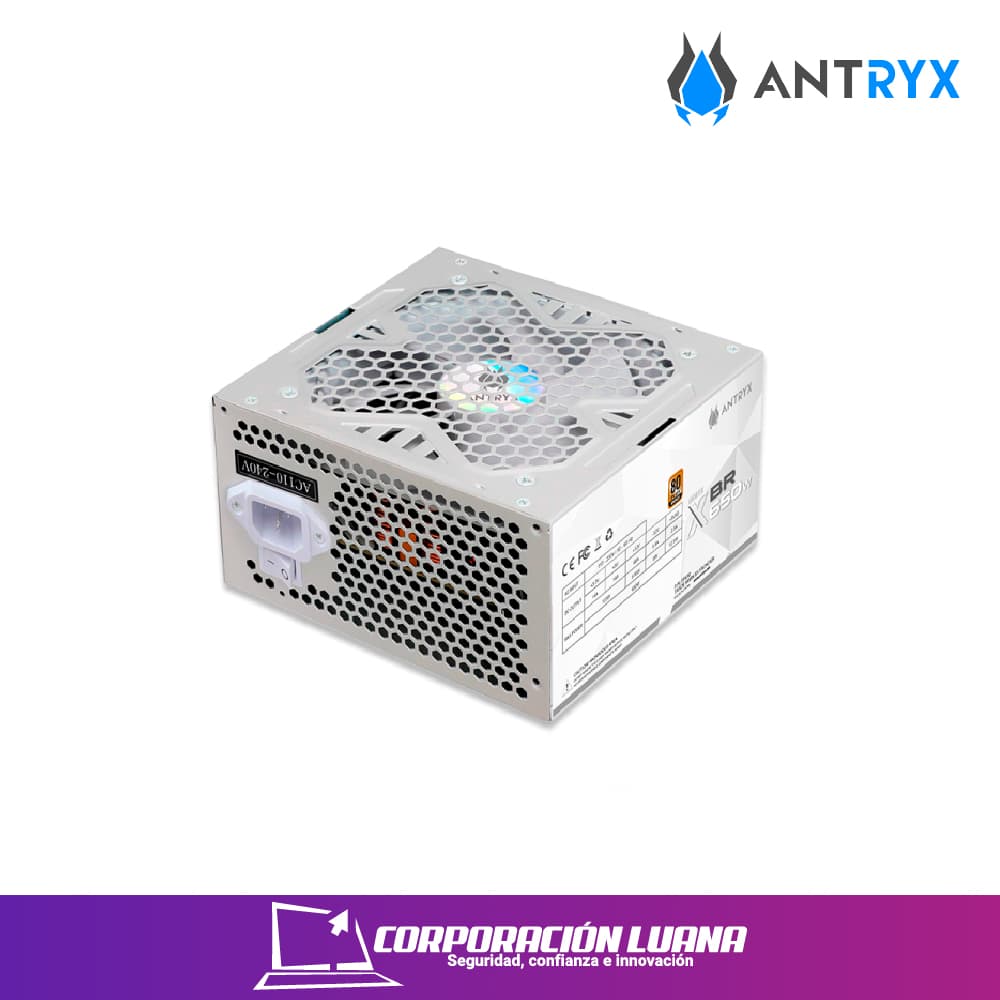 Imagen de FUENTE DE PODER ANTRYX XBR 650W ( XBR-650W ) BRONZE | COLOR BLANCO