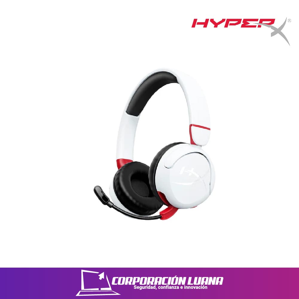 Foto del producto AUDIFONOS HYPERX CLOUD MINI WIRELESS ( N66571-001 ) BLANCO | PC - NINTENDO - PLAYSTATION - XBOX - MOBILE