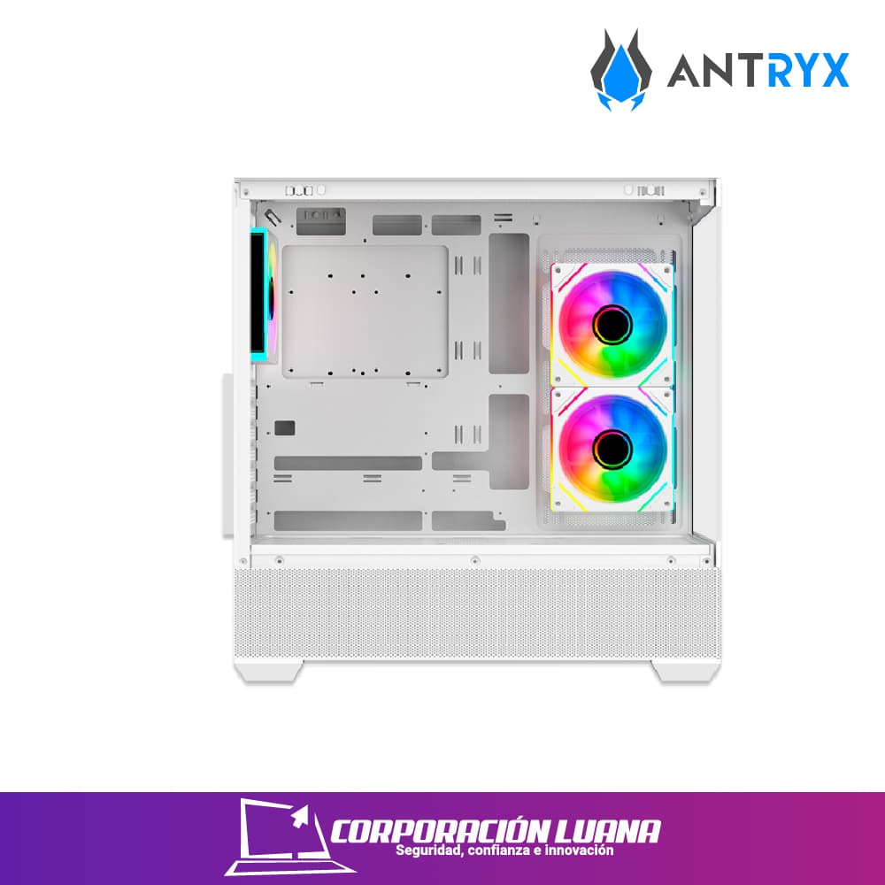 Imagen de CASE ANTRYX FX 740 ( AC-FX740W ) S/FUENTE | BLANCO | FAN X3 ARGB | USB TIPO C